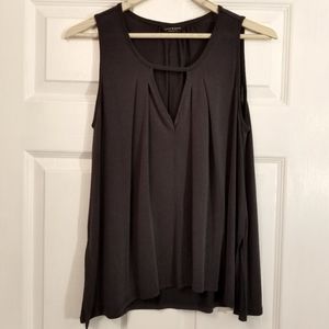 Lucky Brand V-neck Top, Dark Grey